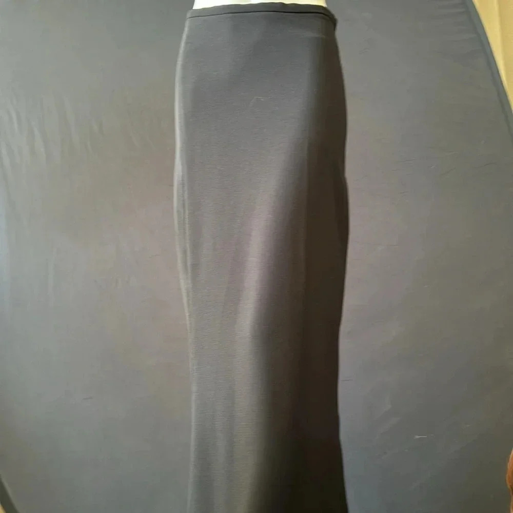 NWT bisoi- bisou Michele bohbot black maxi skirt size 6 deadstock